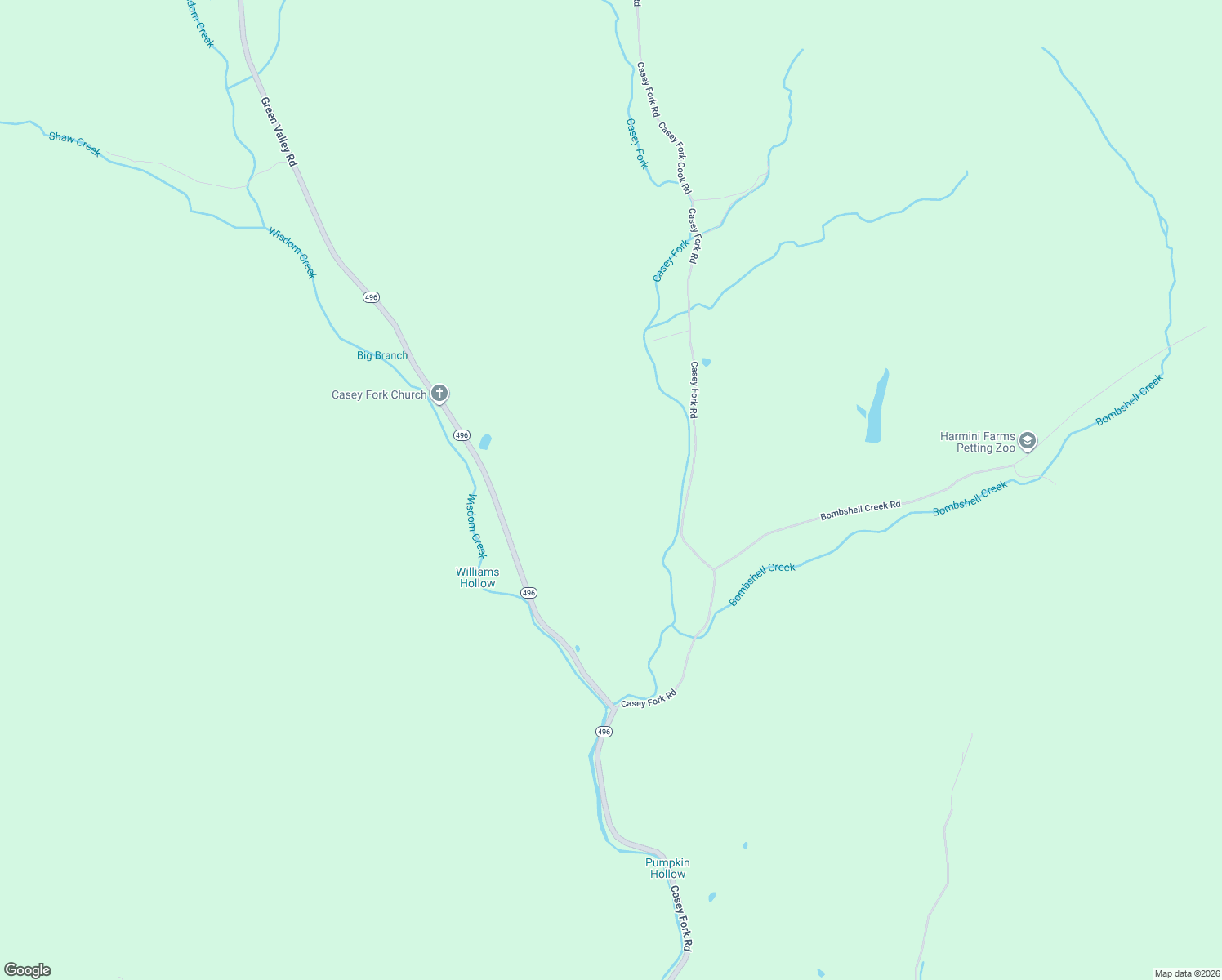 map of restaurants, bars, coffee shops, grocery stores, and more near 2852 Casey Fork Road in Burkesville