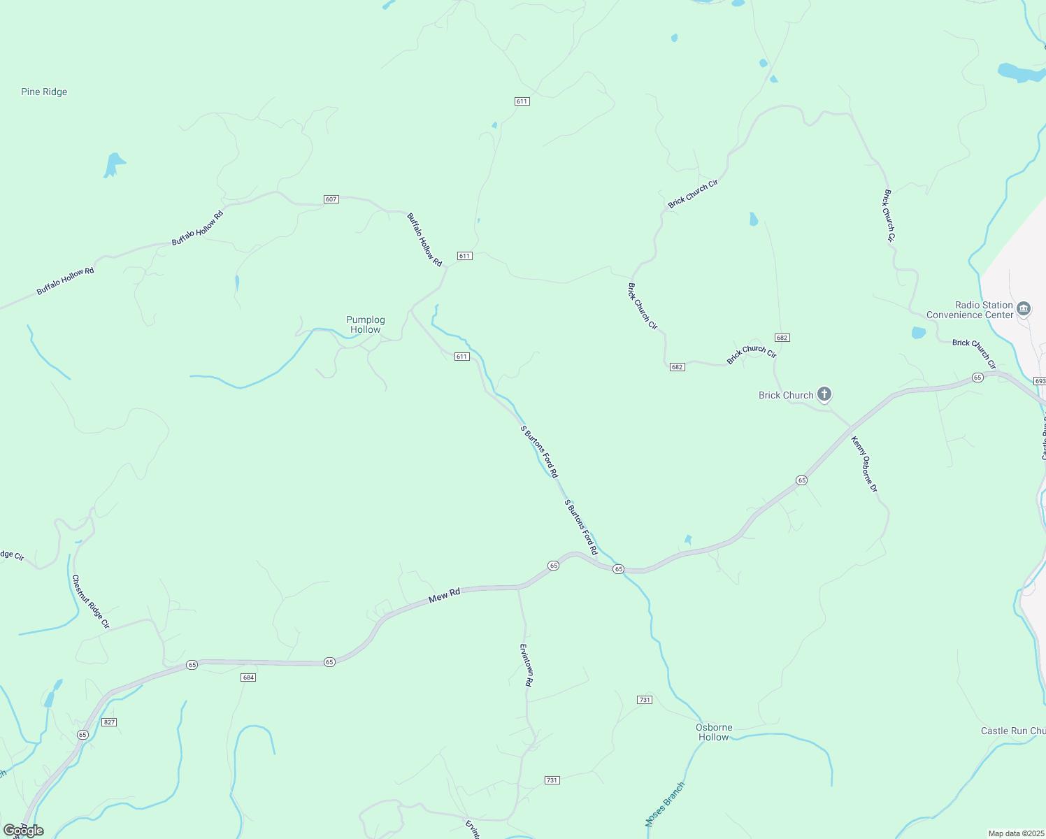 map of restaurants, bars, coffee shops, grocery stores, and more near 554 South Burtons Ford Road in Castlewood