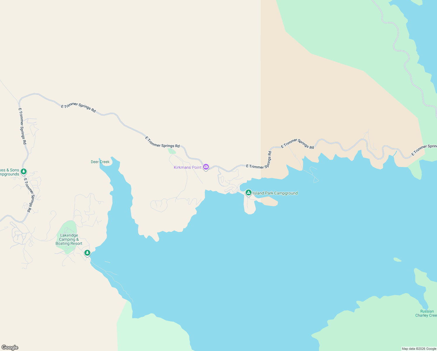 map of restaurants, bars, coffee shops, grocery stores, and more near 32301 East Trimmer Springs Road in Sanger