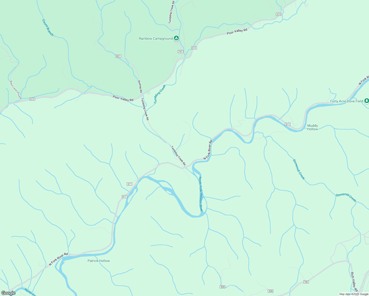map of restaurants, bars, coffee shops, grocery stores, and more near 5461 Tumbling Creek Rd in Saltville