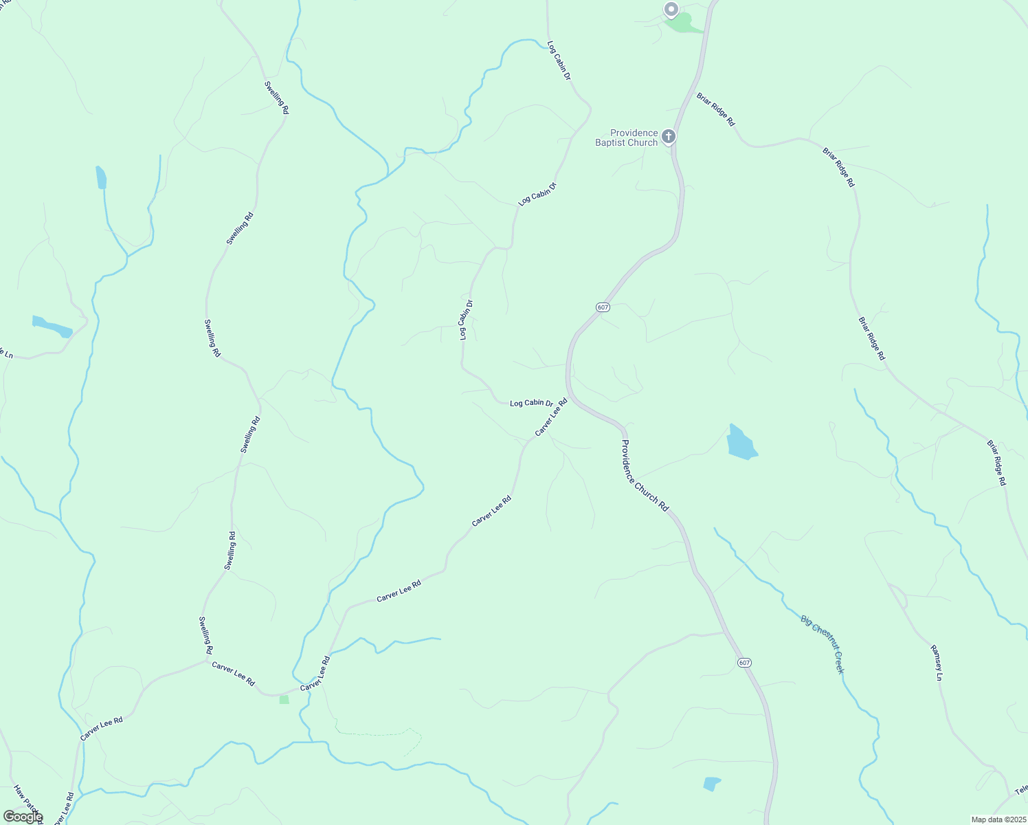 map of restaurants, bars, coffee shops, grocery stores, and more near 147 Log Cabin Drive in Henry