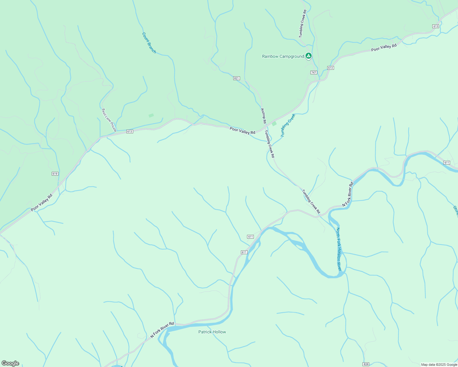 map of restaurants, bars, coffee shops, grocery stores, and more near 30221 North Fork River Road in Saltville
