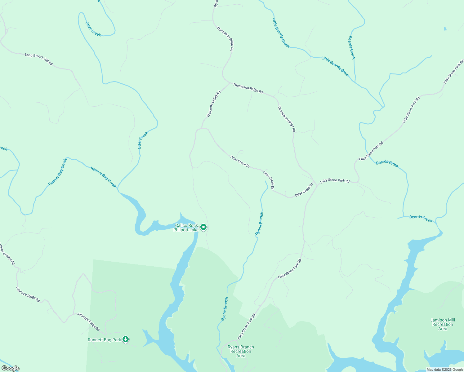 map of restaurants, bars, coffee shops, grocery stores, and more near 700-798 Turkey Ridge Drive in Ferrum
