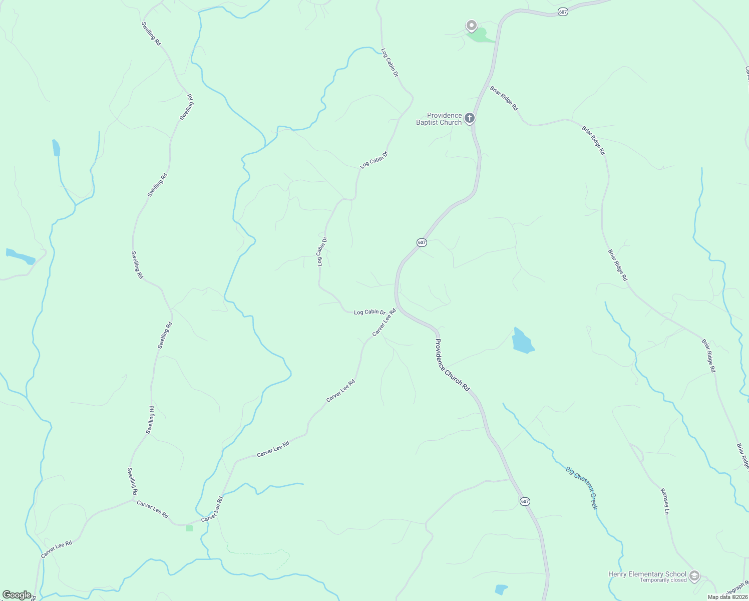 map of restaurants, bars, coffee shops, grocery stores, and more near 2007 Providence Church Road in Henry