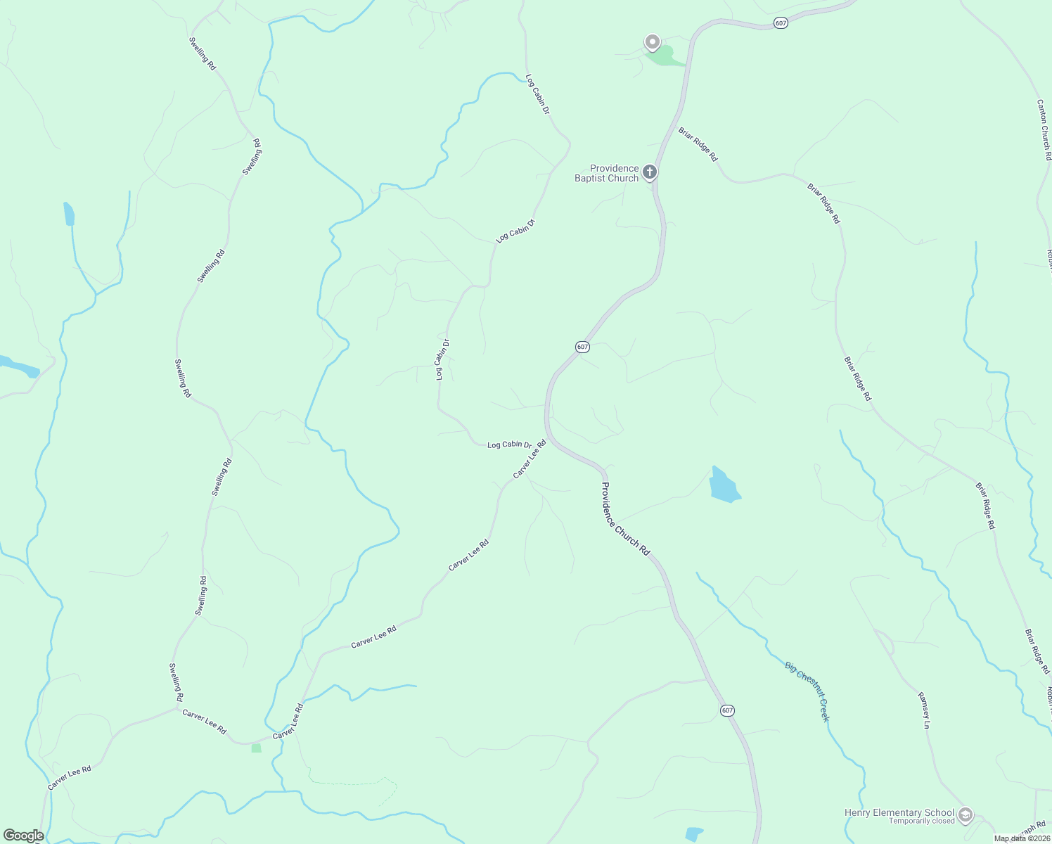 map of restaurants, bars, coffee shops, grocery stores, and more near 2007 Providence Church Road in Henry