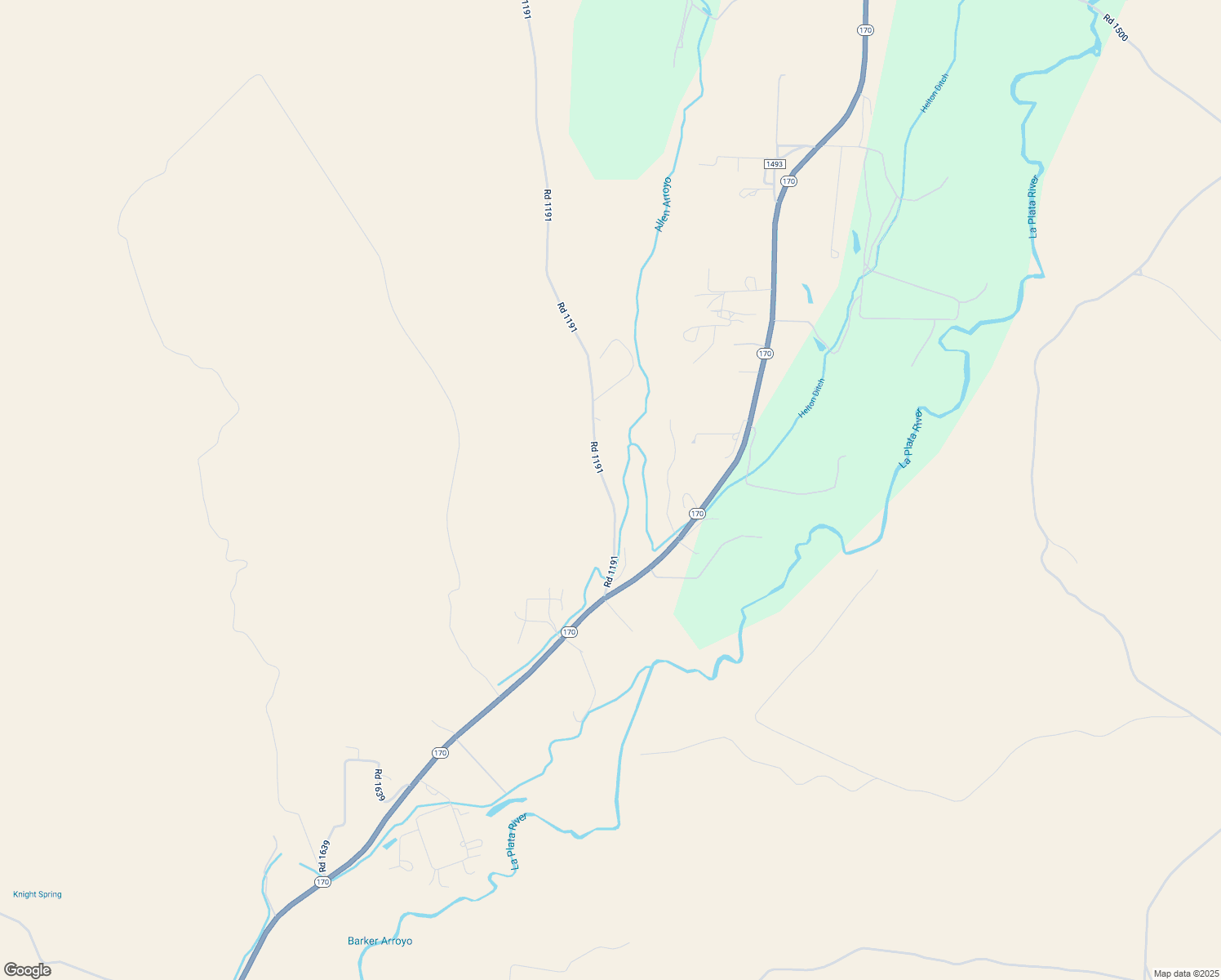 map of restaurants, bars, coffee shops, grocery stores, and more near 646 Road 1191 in La Plata