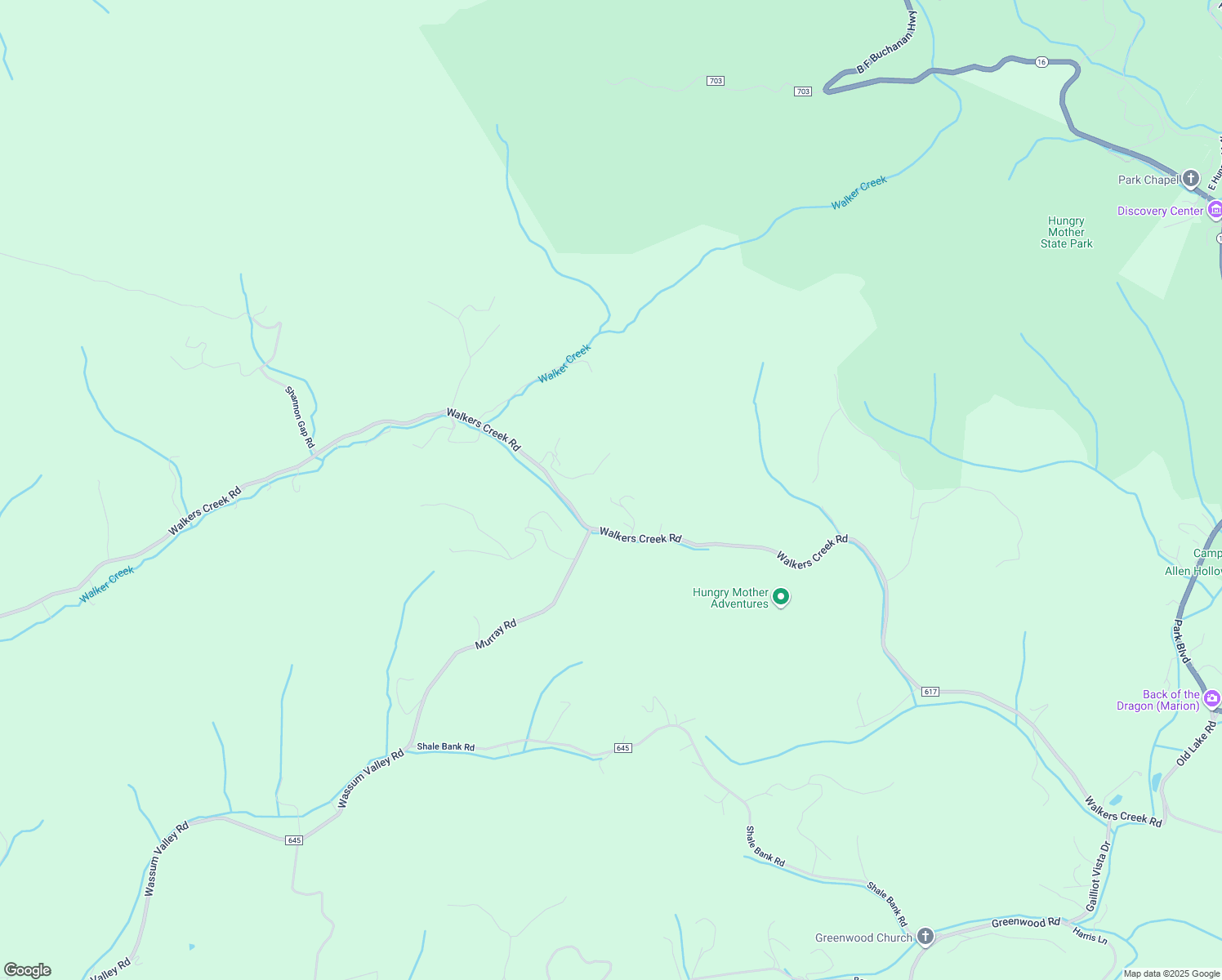 map of restaurants, bars, coffee shops, grocery stores, and more near 1377 Kenbridge Lane in Marion