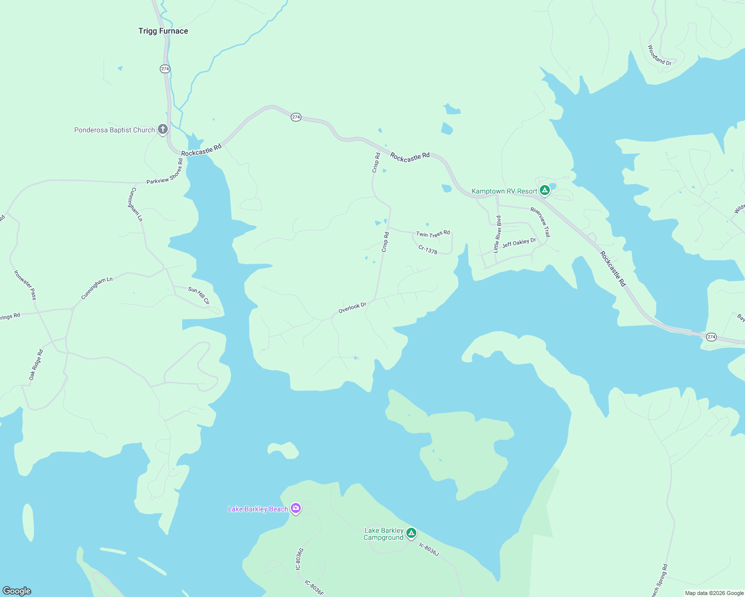 map of restaurants, bars, coffee shops, grocery stores, and more near 720 Crisp Road in Cadiz