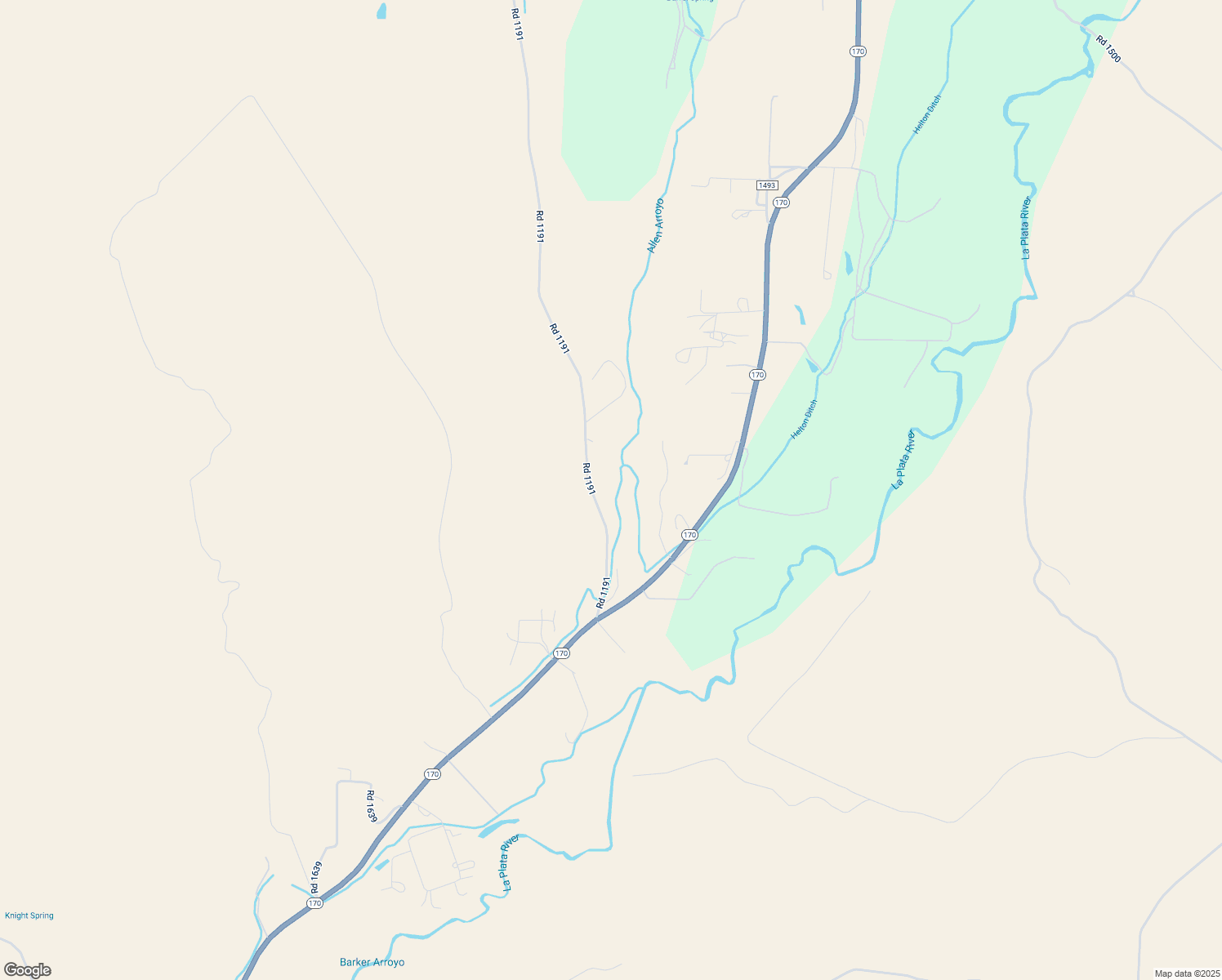 map of restaurants, bars, coffee shops, grocery stores, and more near 646 Road 1191 in La Plata