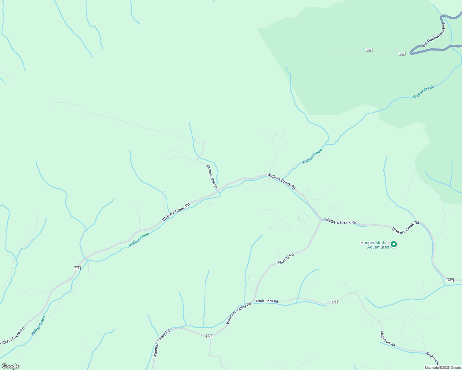 map of restaurants, bars, coffee shops, grocery stores, and more near 1760 Walkers Creek Road in Marion