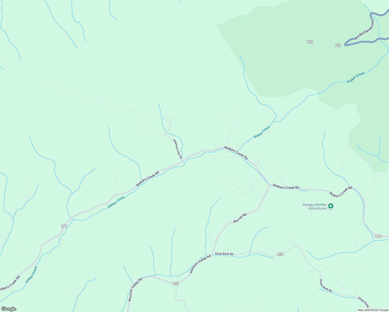 map of restaurants, bars, coffee shops, grocery stores, and more near 1760 Walkers Creek Road in Marion