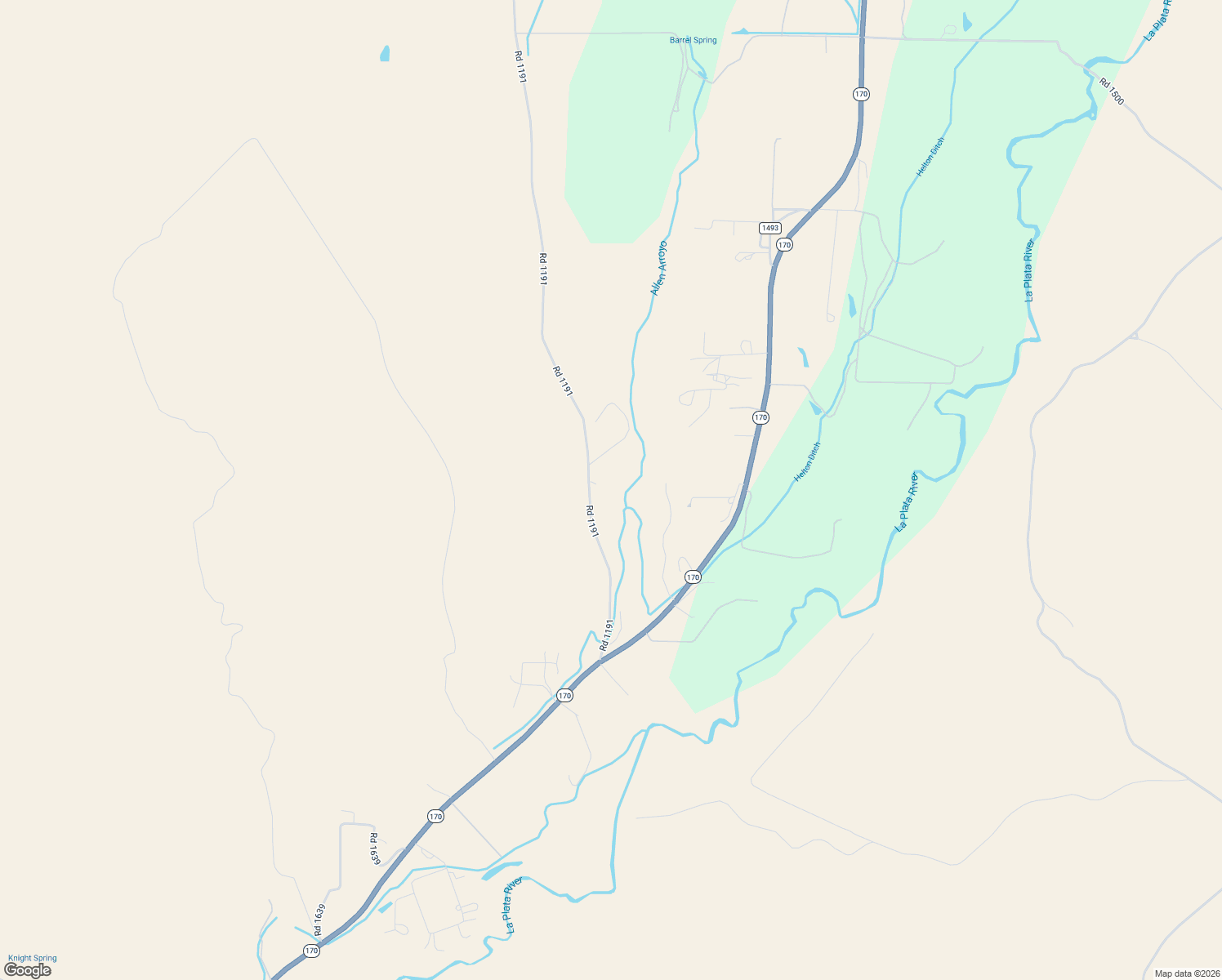 map of restaurants, bars, coffee shops, grocery stores, and more near 634 Road 1191 in La Plata