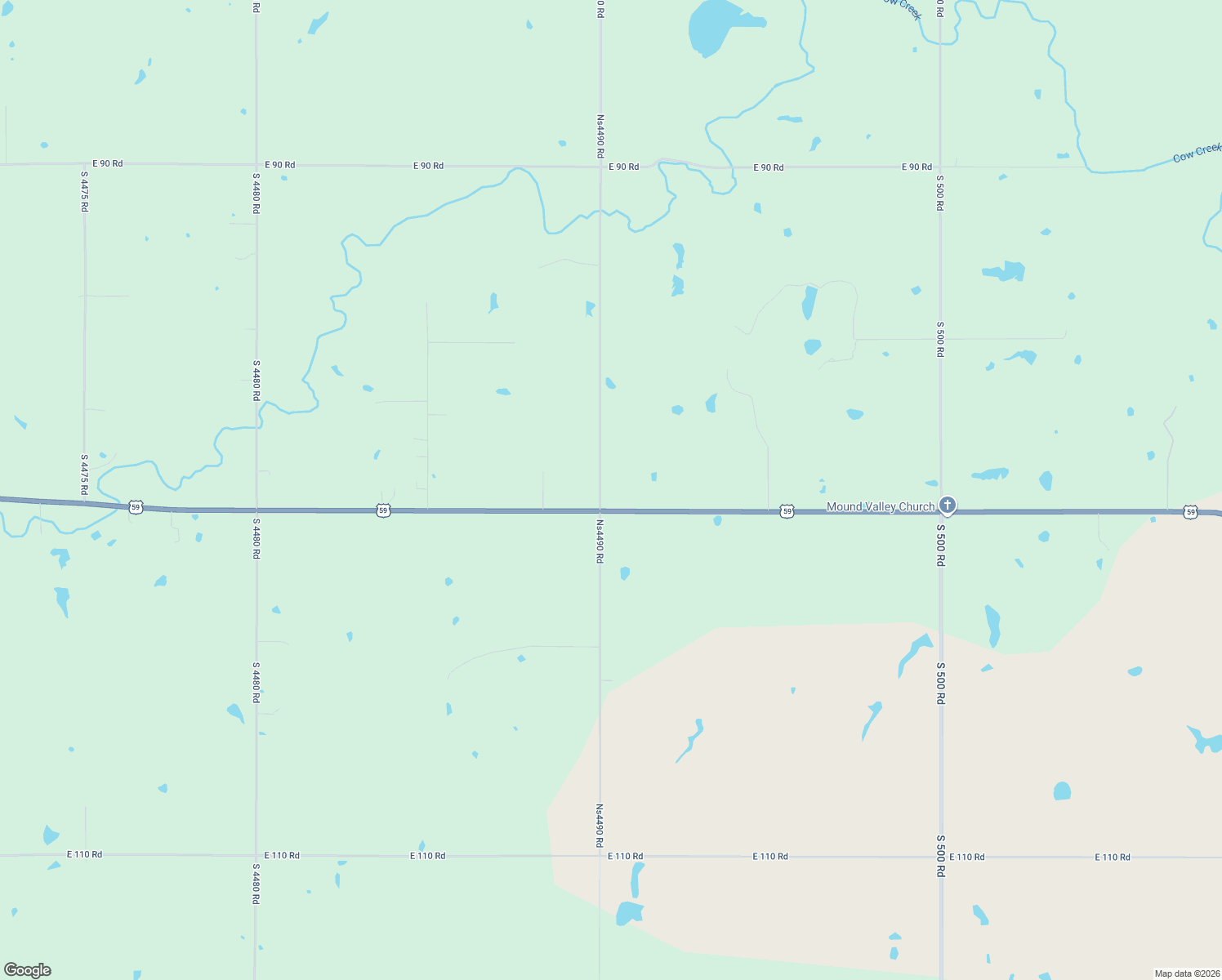 map of restaurants, bars, coffee shops, grocery stores, and more near 9990 South 490 Road in Miami