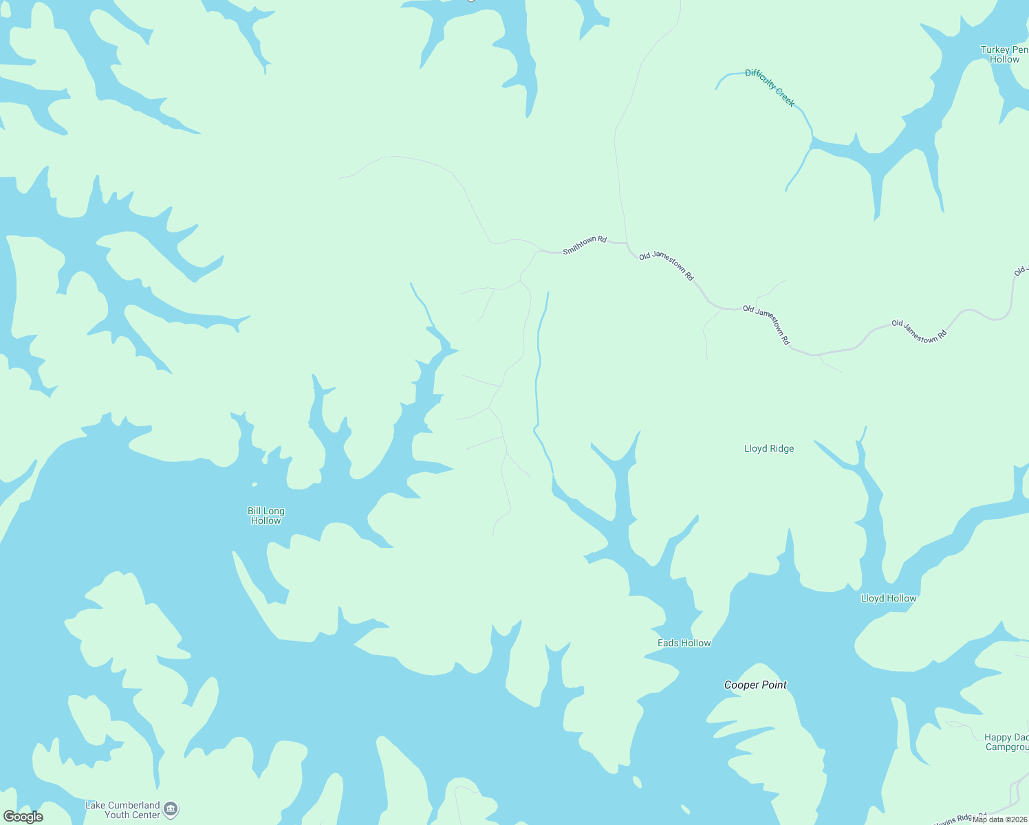 map of restaurants, bars, coffee shops, grocery stores, and more near Smithtown Road in Monticello