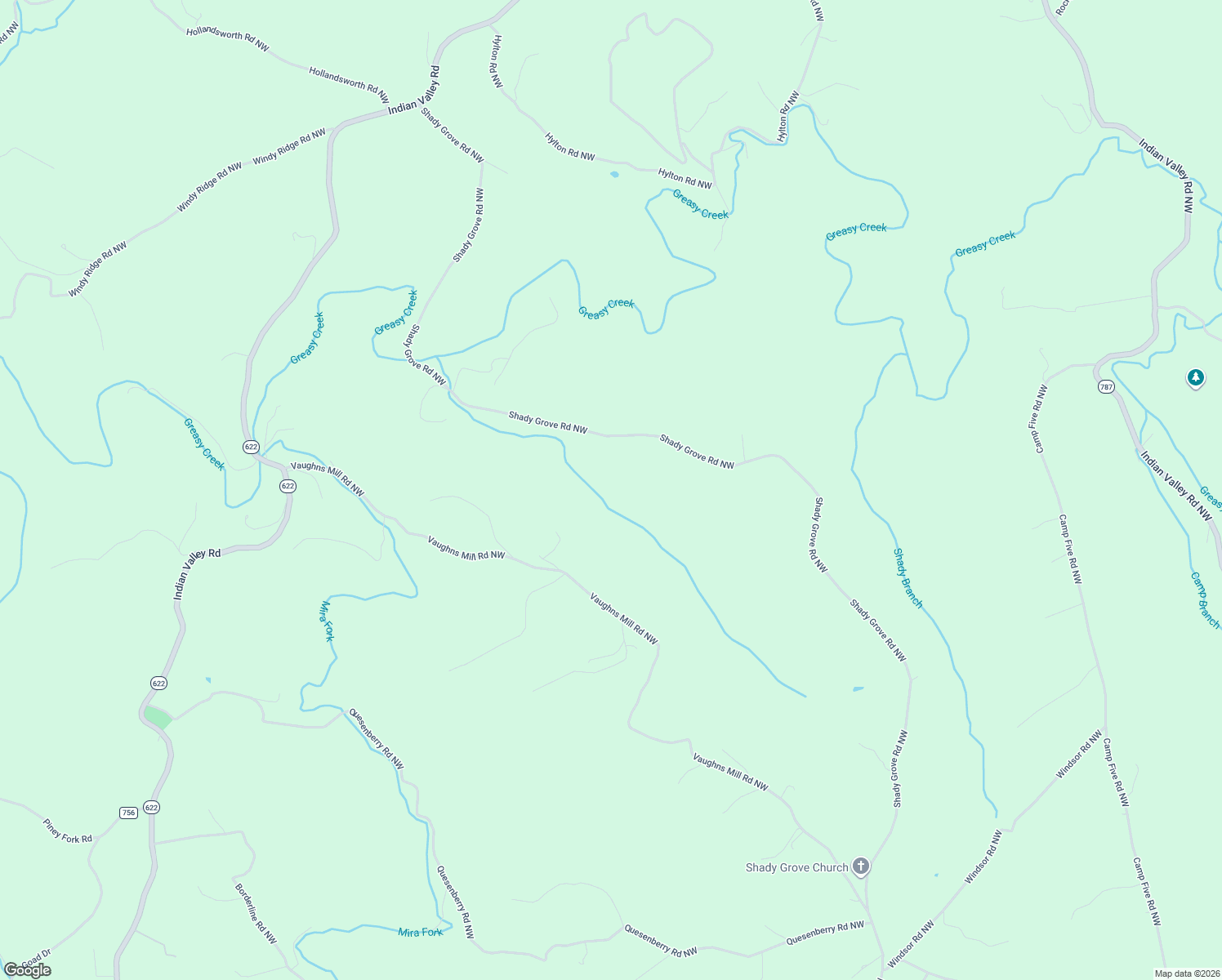 map of restaurants, bars, coffee shops, grocery stores, and more near in Indian Valley