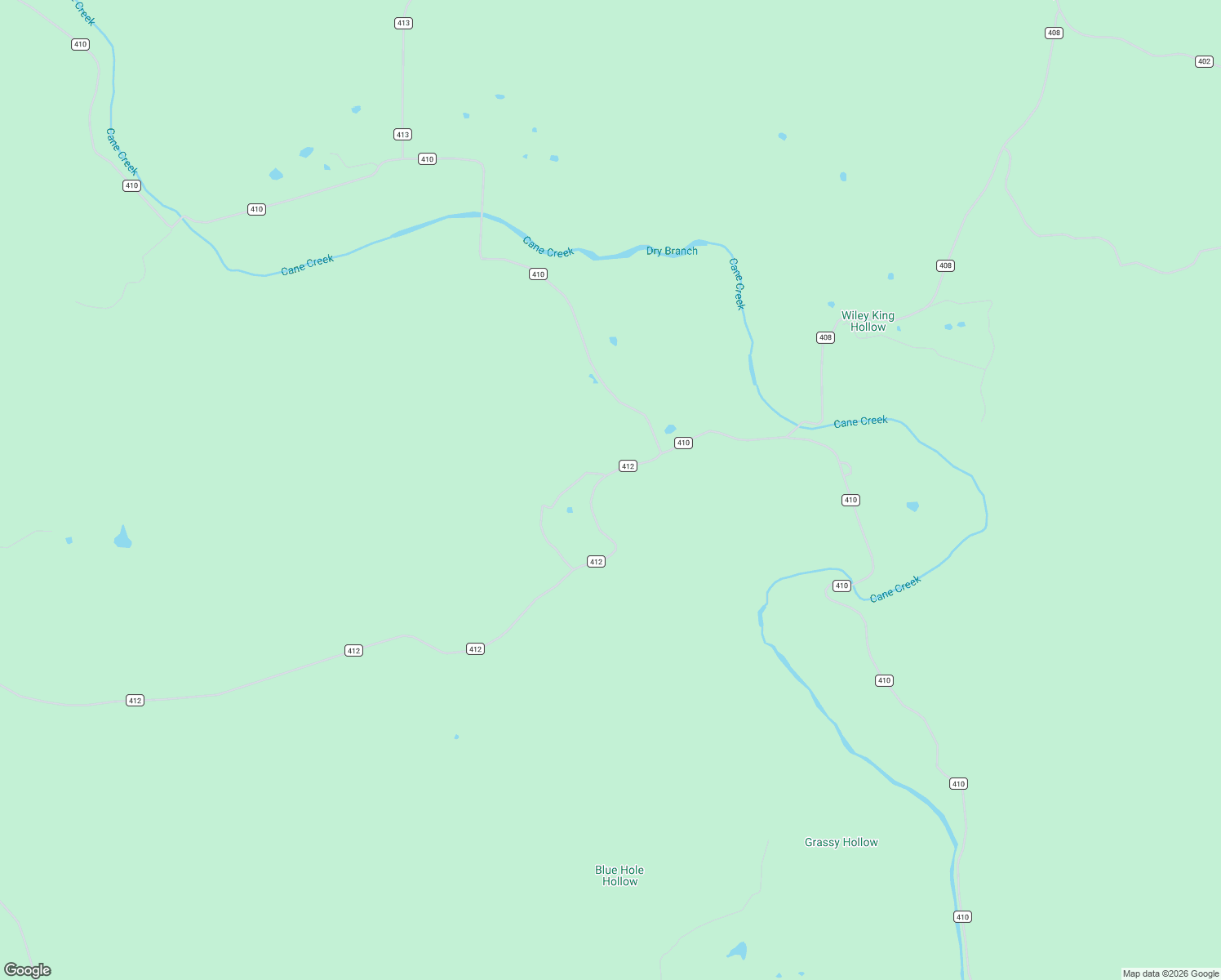 map of restaurants, bars, coffee shops, grocery stores, and more near 944 County Road 412 in Ellsinore