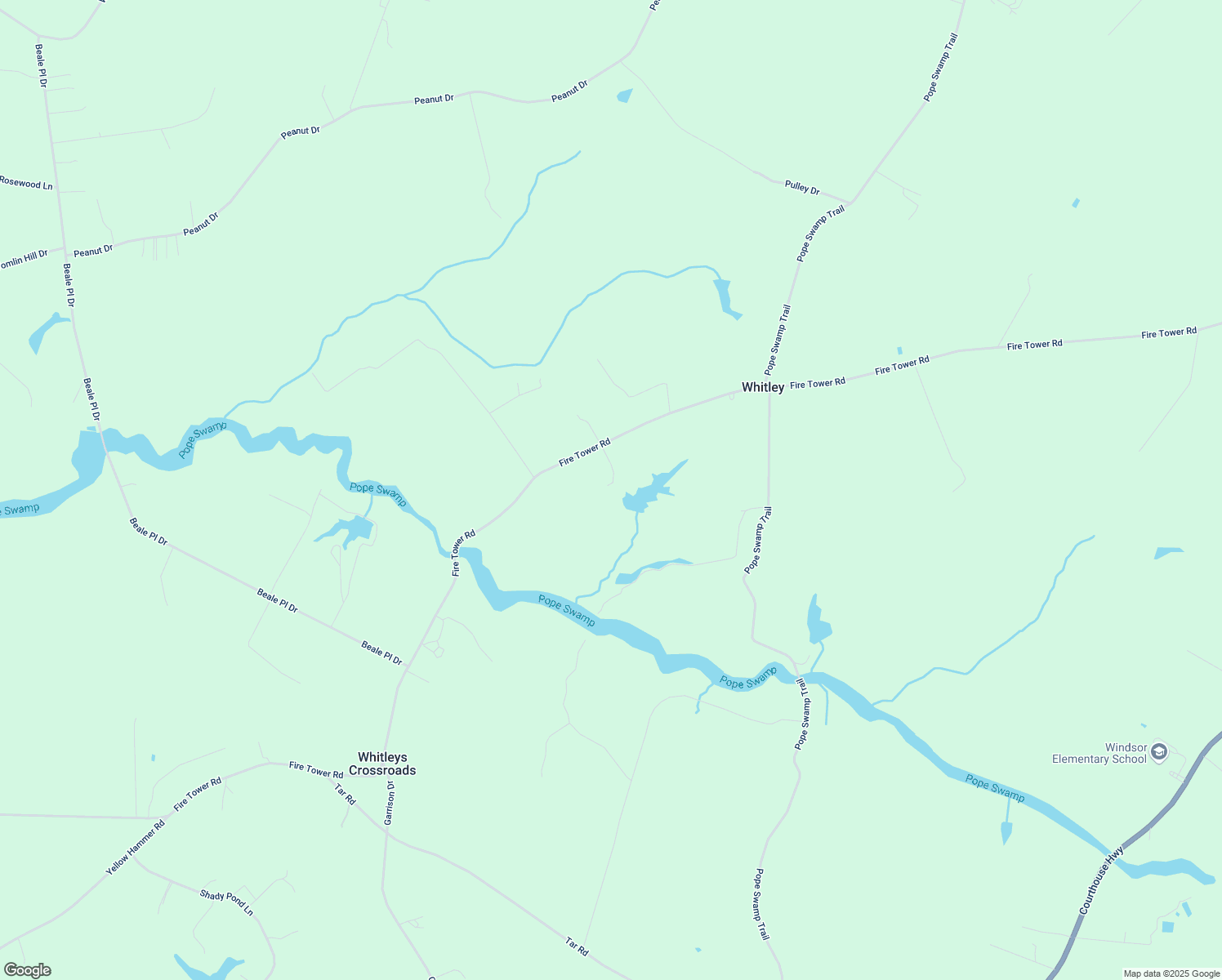 map of restaurants, bars, coffee shops, grocery stores, and more near 9206 Fire Tower Road in Windsor