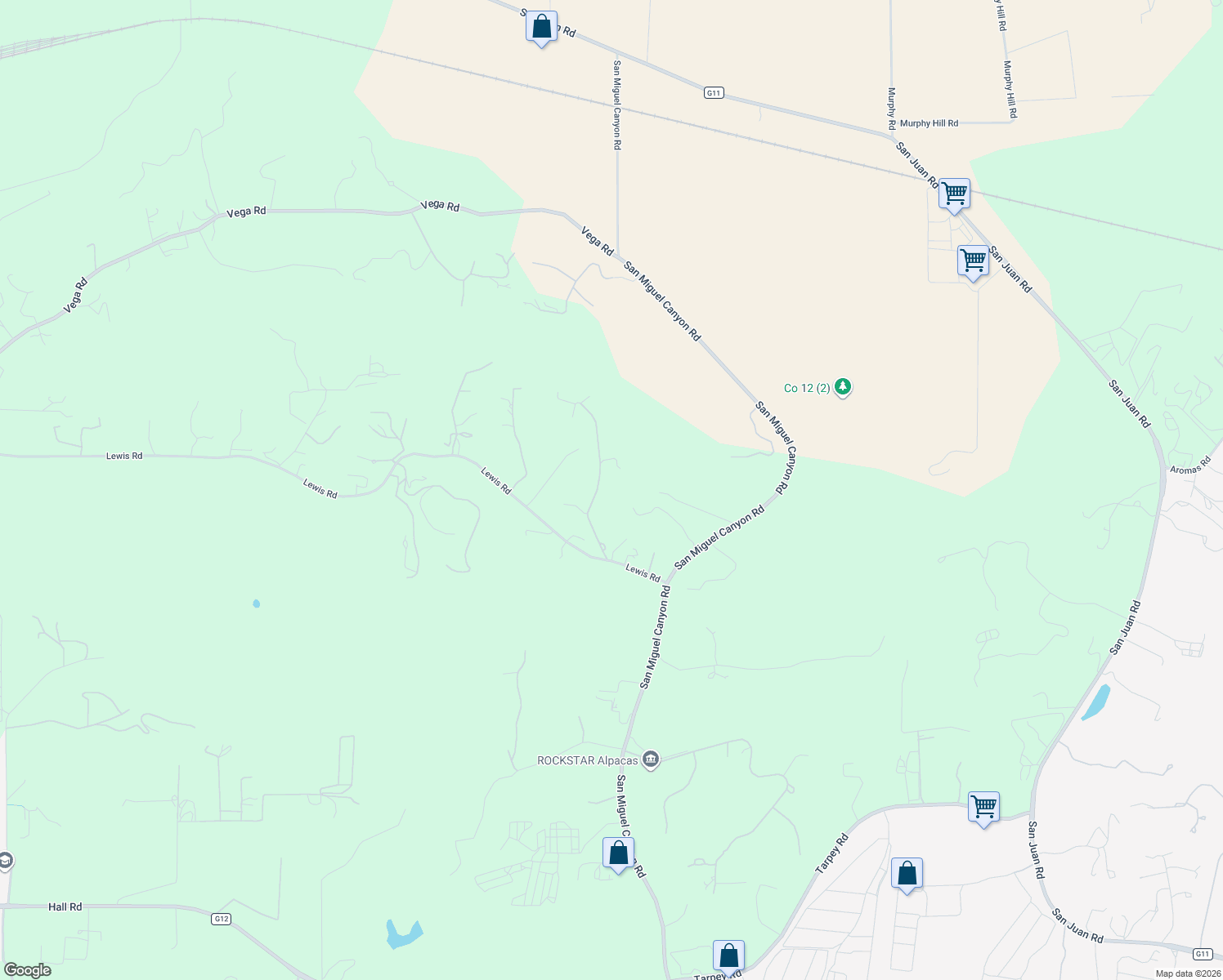 map of restaurants, bars, coffee shops, grocery stores, and more near 2471 Tuckahoe Terrace in Monterey County
