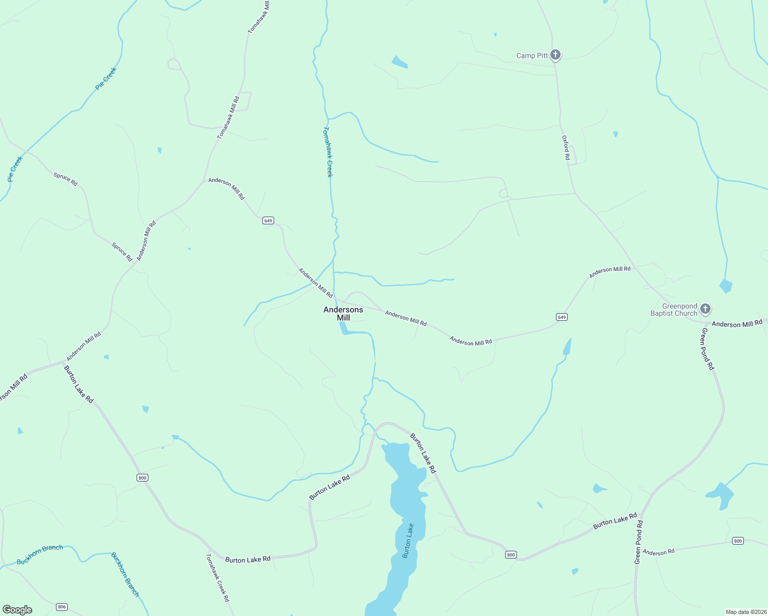 map of restaurants, bars, coffee shops, grocery stores, and more near 9020 Anderson Mill Road in Chatham
