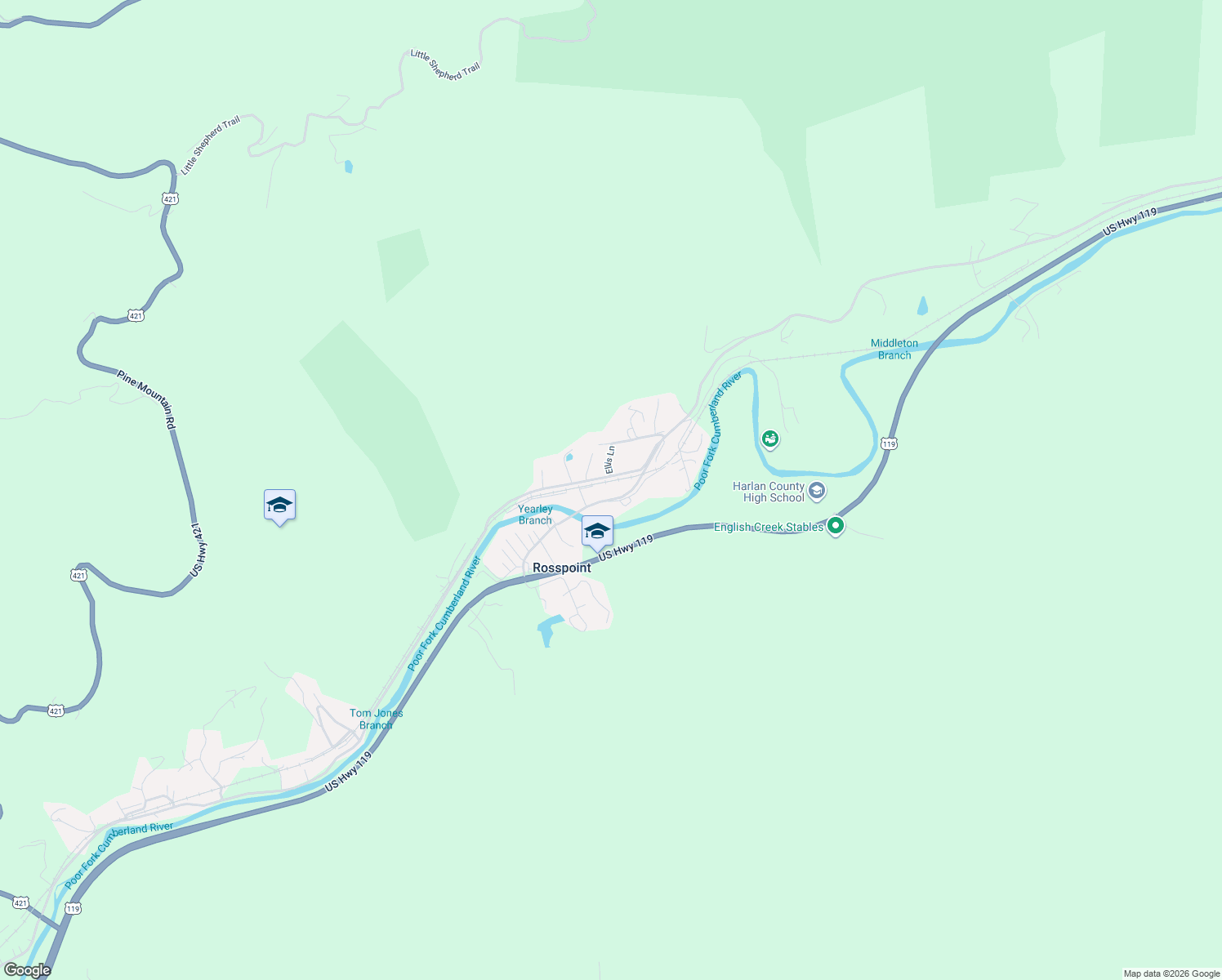 map of restaurants, bars, coffee shops, grocery stores, and more near 100 Tucker Lane in Baxter
