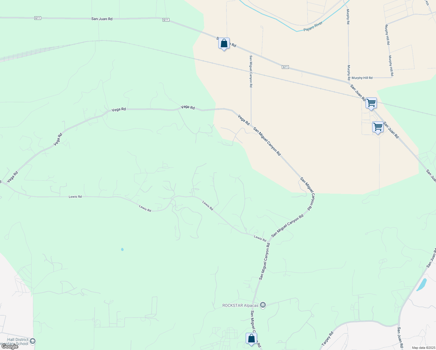 map of restaurants, bars, coffee shops, grocery stores, and more near 1925 Caterina Way in Monterey County