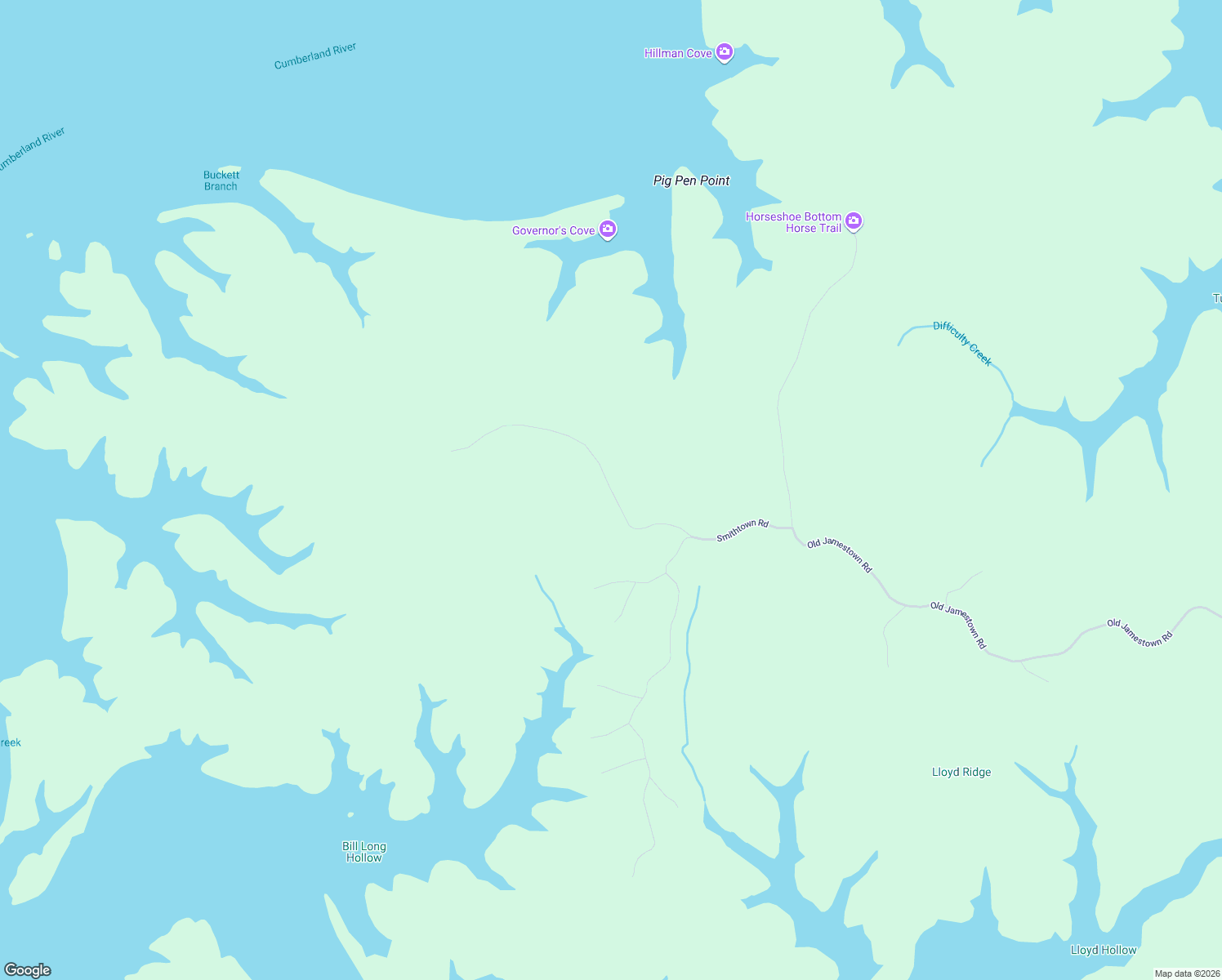 map of restaurants, bars, coffee shops, grocery stores, and more near Smithtown Road in Monticello