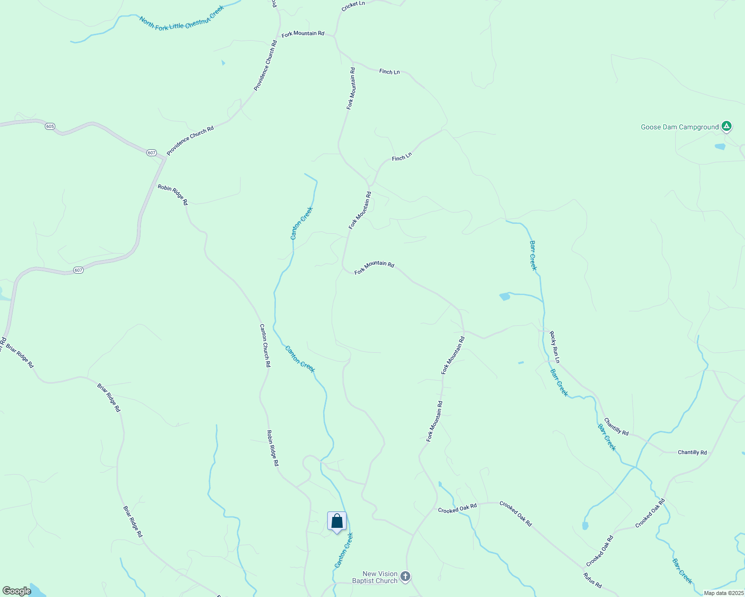 map of restaurants, bars, coffee shops, grocery stores, and more near 5845 Fork Mountain Road in Rocky Mount