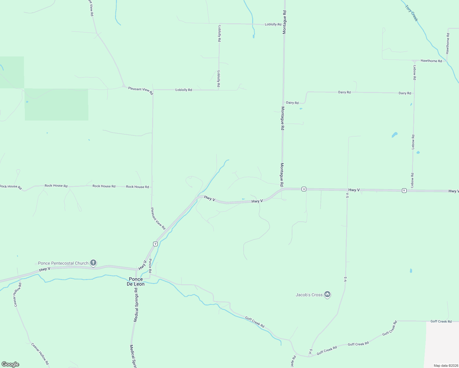map of restaurants, bars, coffee shops, grocery stores, and more near 495 Bear Ridge in Highlandville