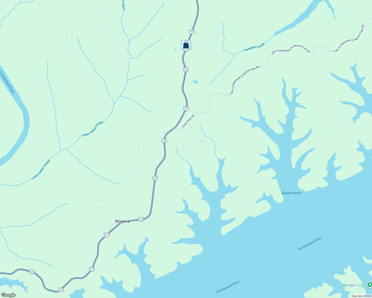 map of restaurants, bars, coffee shops, grocery stores, and more near Apple Valley Road in Jamestown