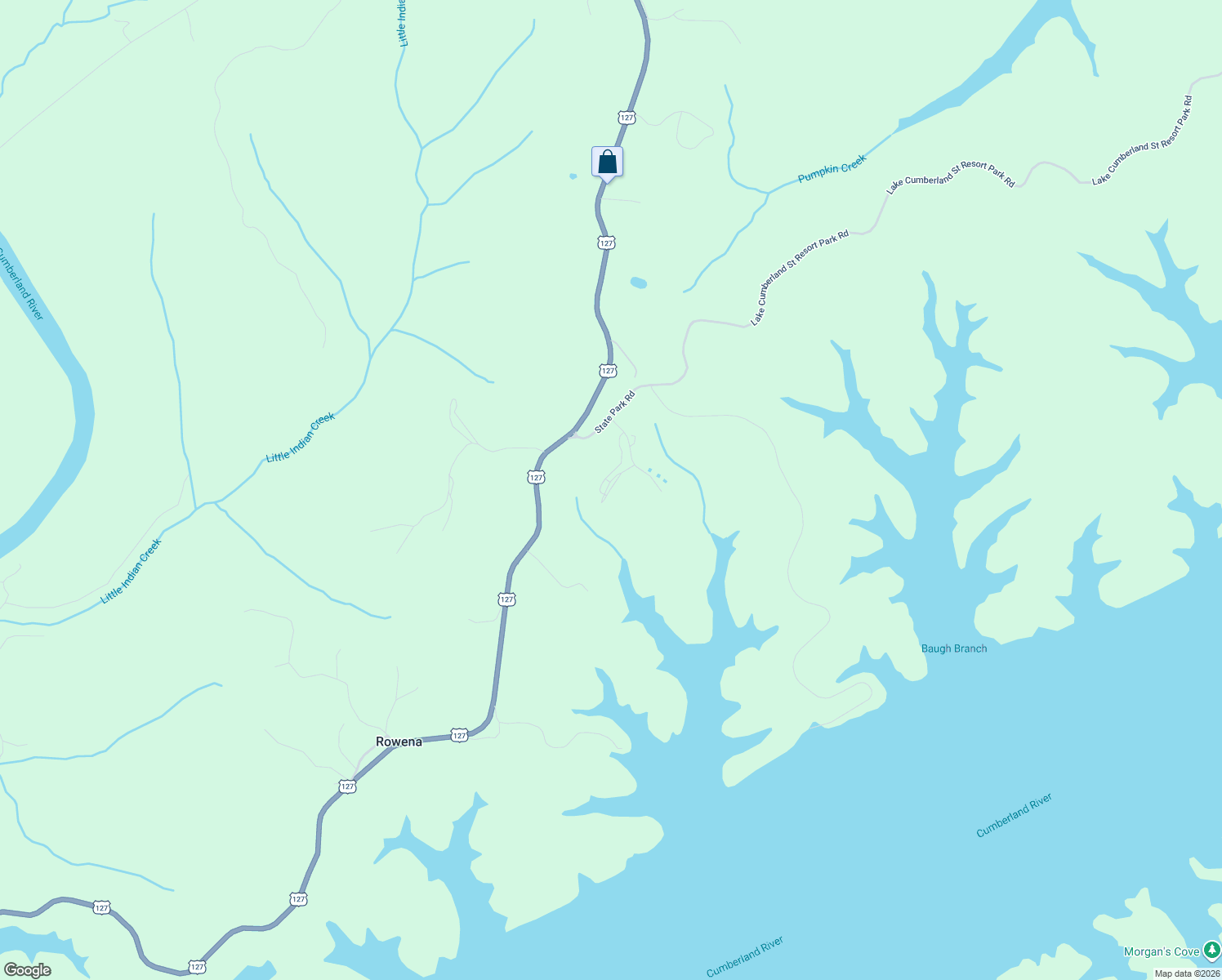 map of restaurants, bars, coffee shops, grocery stores, and more near Apple Valley Road in Jamestown