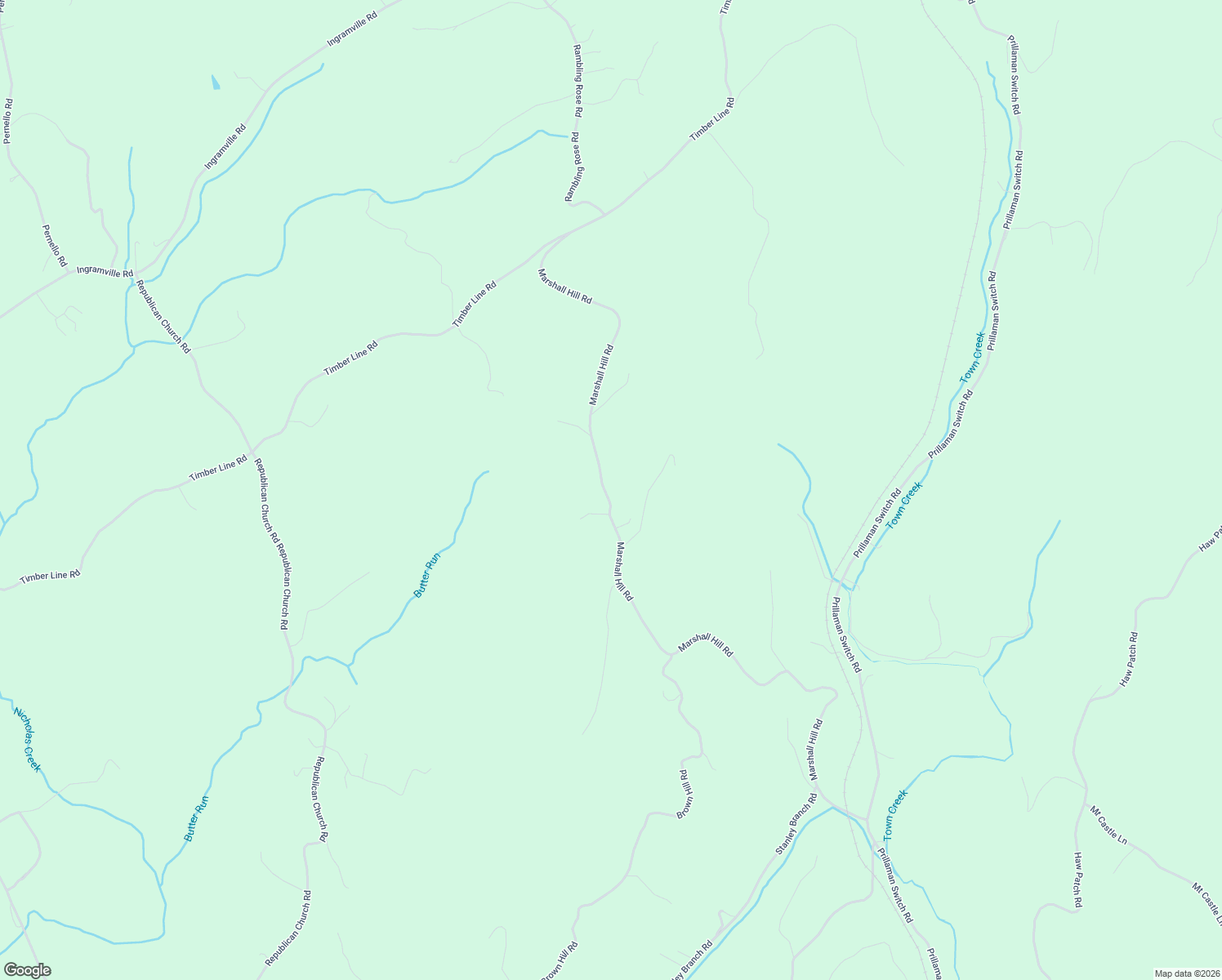 map of restaurants, bars, coffee shops, grocery stores, and more near 1493-2435 Marshall Hill Road in Ferrum