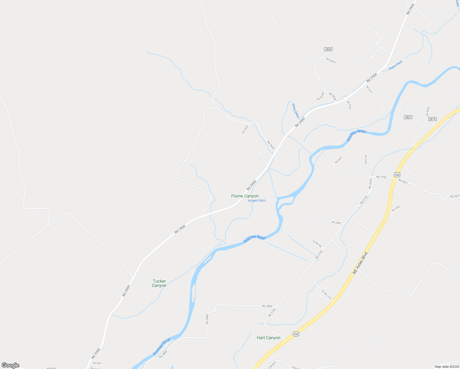 map of restaurants, bars, coffee shops, grocery stores, and more near 17 Road 2633 in Aztec