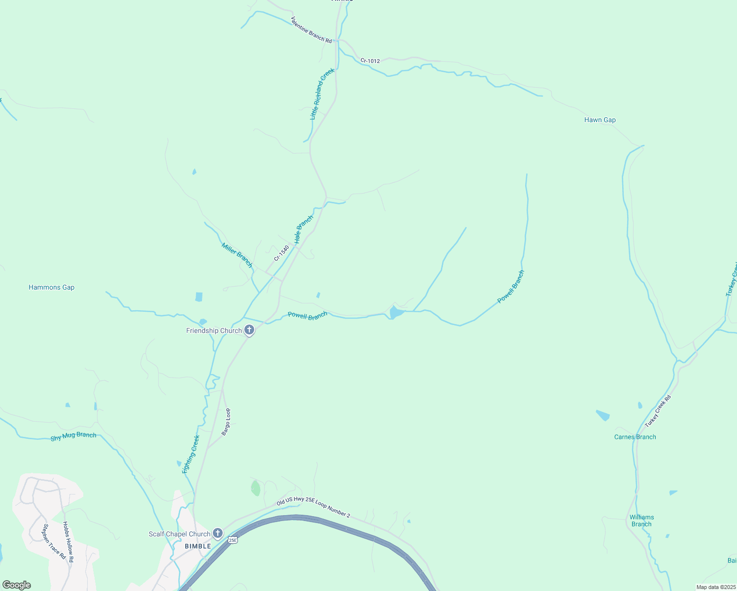 map of restaurants, bars, coffee shops, grocery stores, and more near in Bimble