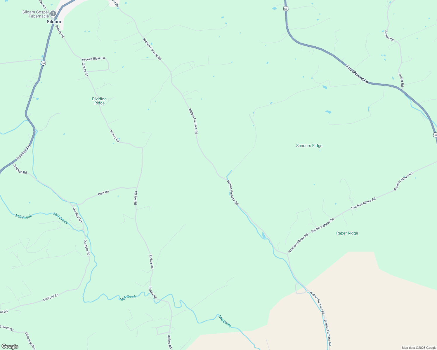 map of restaurants, bars, coffee shops, grocery stores, and more near Walton Furnace Road in FOSTER FALLS