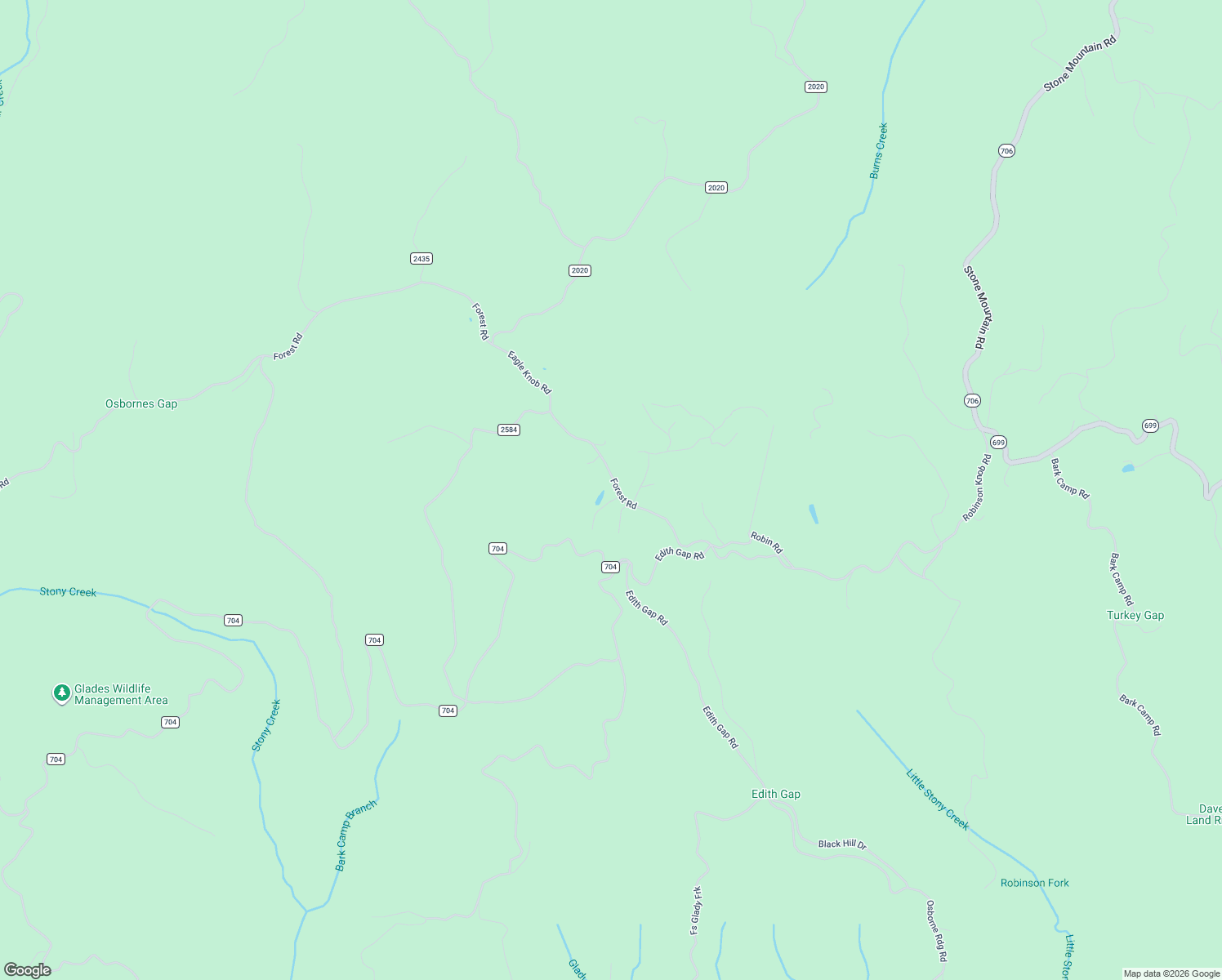 map of restaurants, bars, coffee shops, grocery stores, and more near 9246-9256 Forest Road in Coeburn