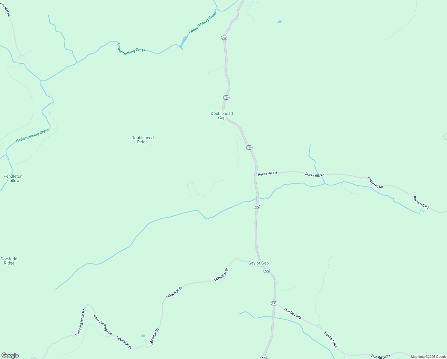 map of restaurants, bars, coffee shops, grocery stores, and more near Hardwick Cemetery Road in Wayne County