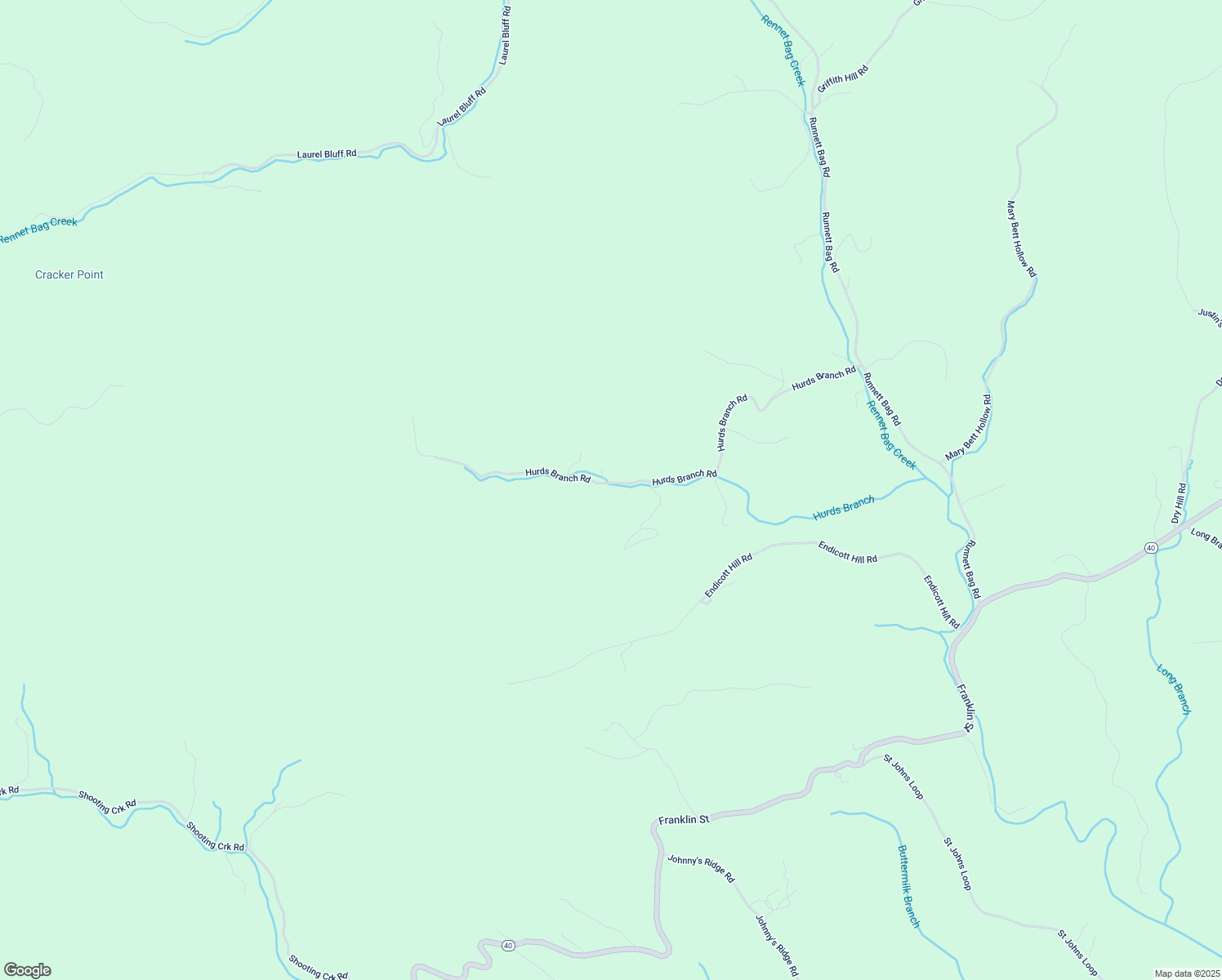 map of restaurants, bars, coffee shops, grocery stores, and more near 985 Hurds Branch Road in Ferrum