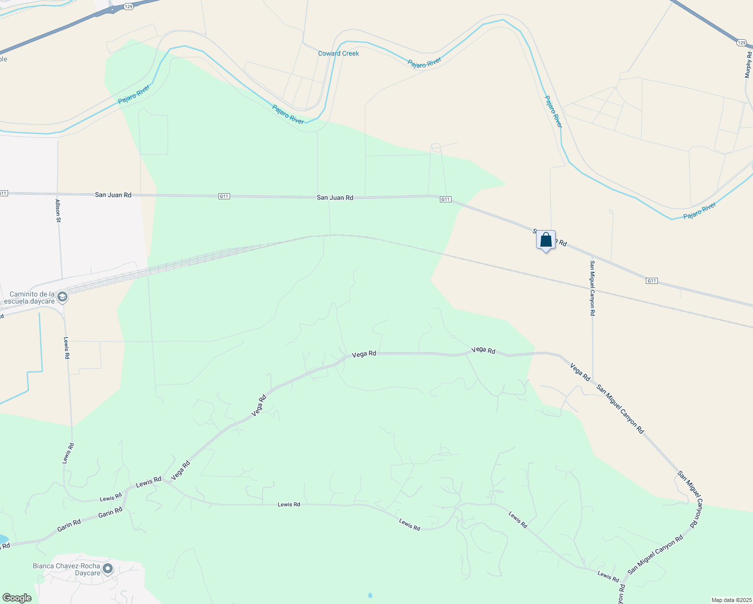 map of restaurants, bars, coffee shops, grocery stores, and more near 1420 Oakleaf Drive in Monterey County