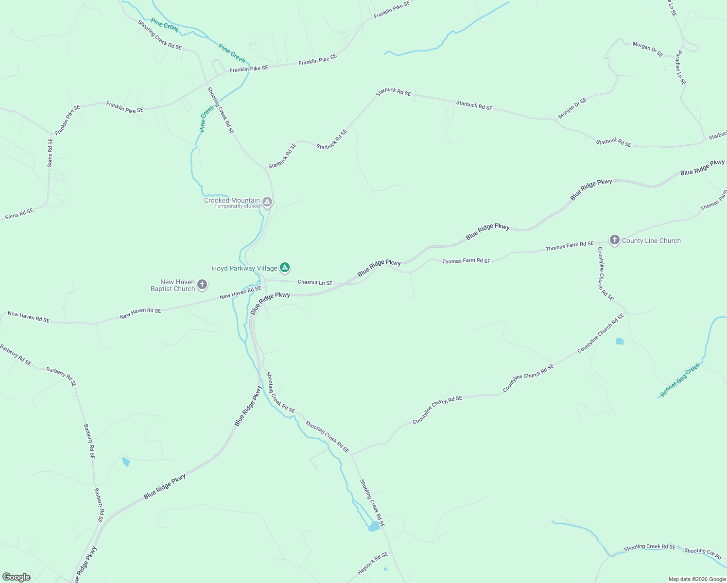 map of restaurants, bars, coffee shops, grocery stores, and more near in Floyd