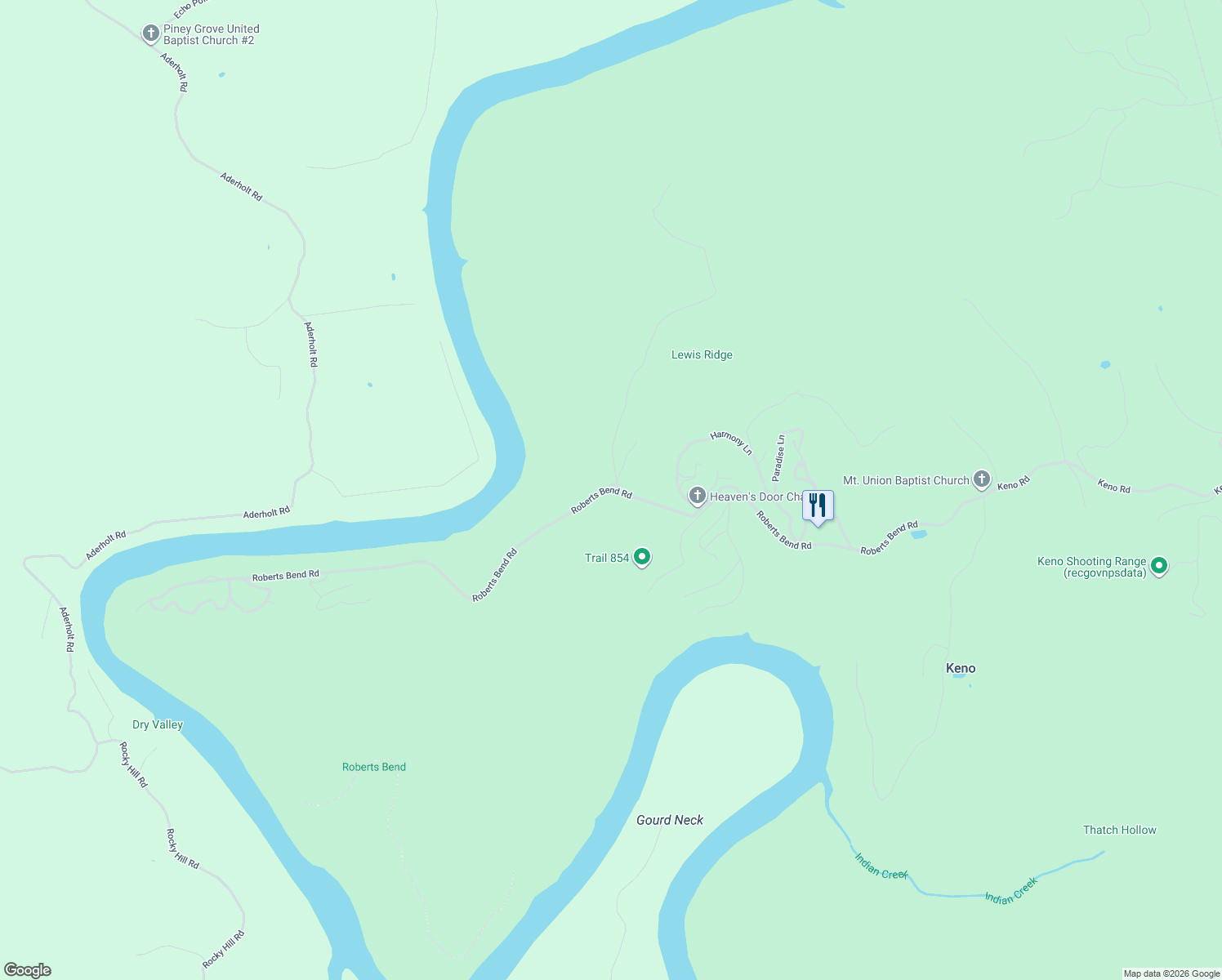 map of restaurants, bars, coffee shops, grocery stores, and more near 398 Roberts Bend Rd in Burnside