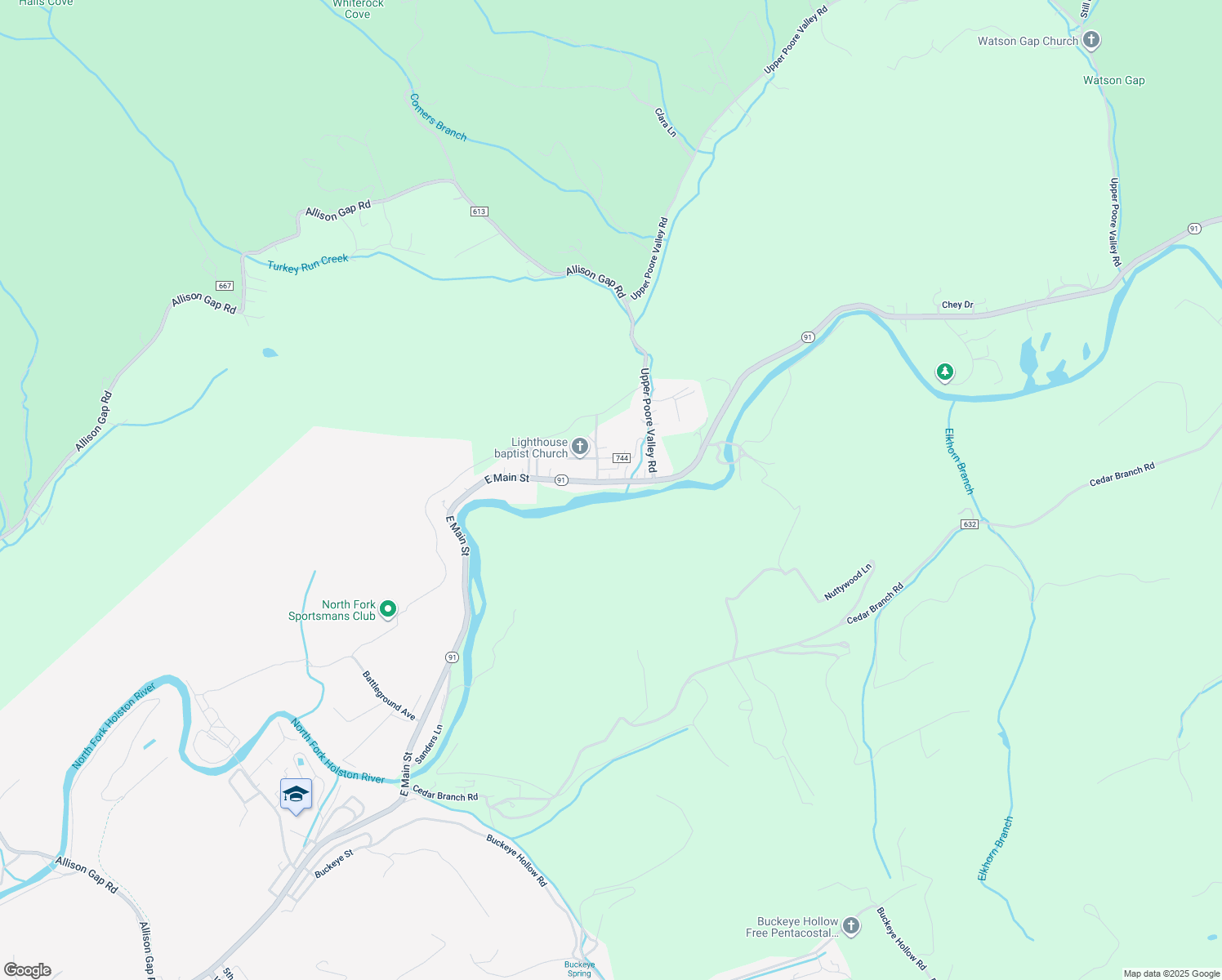 map of restaurants, bars, coffee shops, grocery stores, and more near 1684 Saltville Highway in Saltville