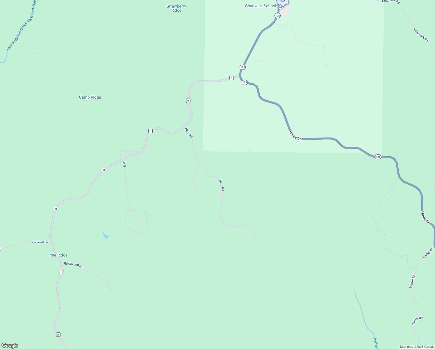 map of restaurants, bars, coffee shops, grocery stores, and more near 1186-1262 Herd Road in Chadwick