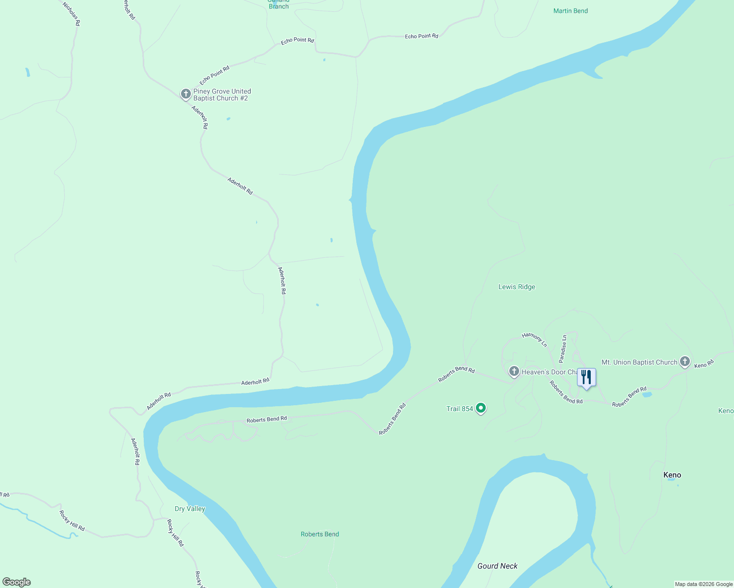 map of restaurants, bars, coffee shops, grocery stores, and more near 172-798 George Hardwick Drive in Bronston