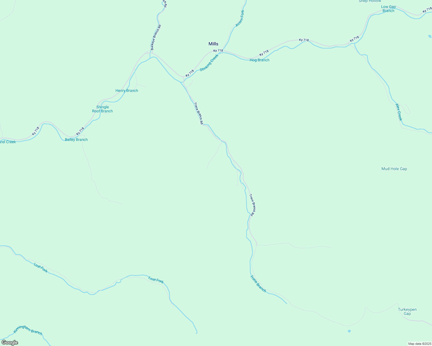 map of restaurants, bars, coffee shops, grocery stores, and more near 1480 Trace Branch Road in Flat Lick
