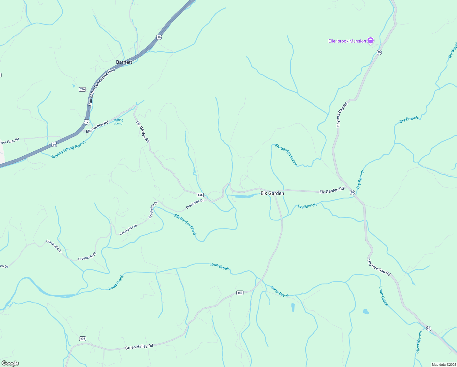 map of restaurants, bars, coffee shops, grocery stores, and more near County Road 656 in Lebanon