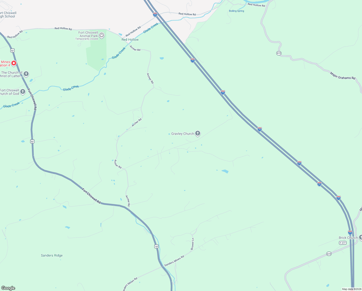 map of restaurants, bars, coffee shops, grocery stores, and more near 117-215 Rome Road in Max Meadows