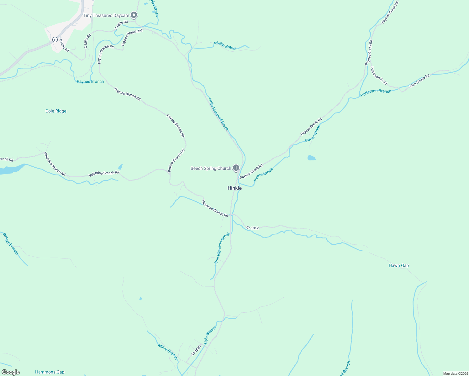 map of restaurants, bars, coffee shops, grocery stores, and more near in Hinkle
