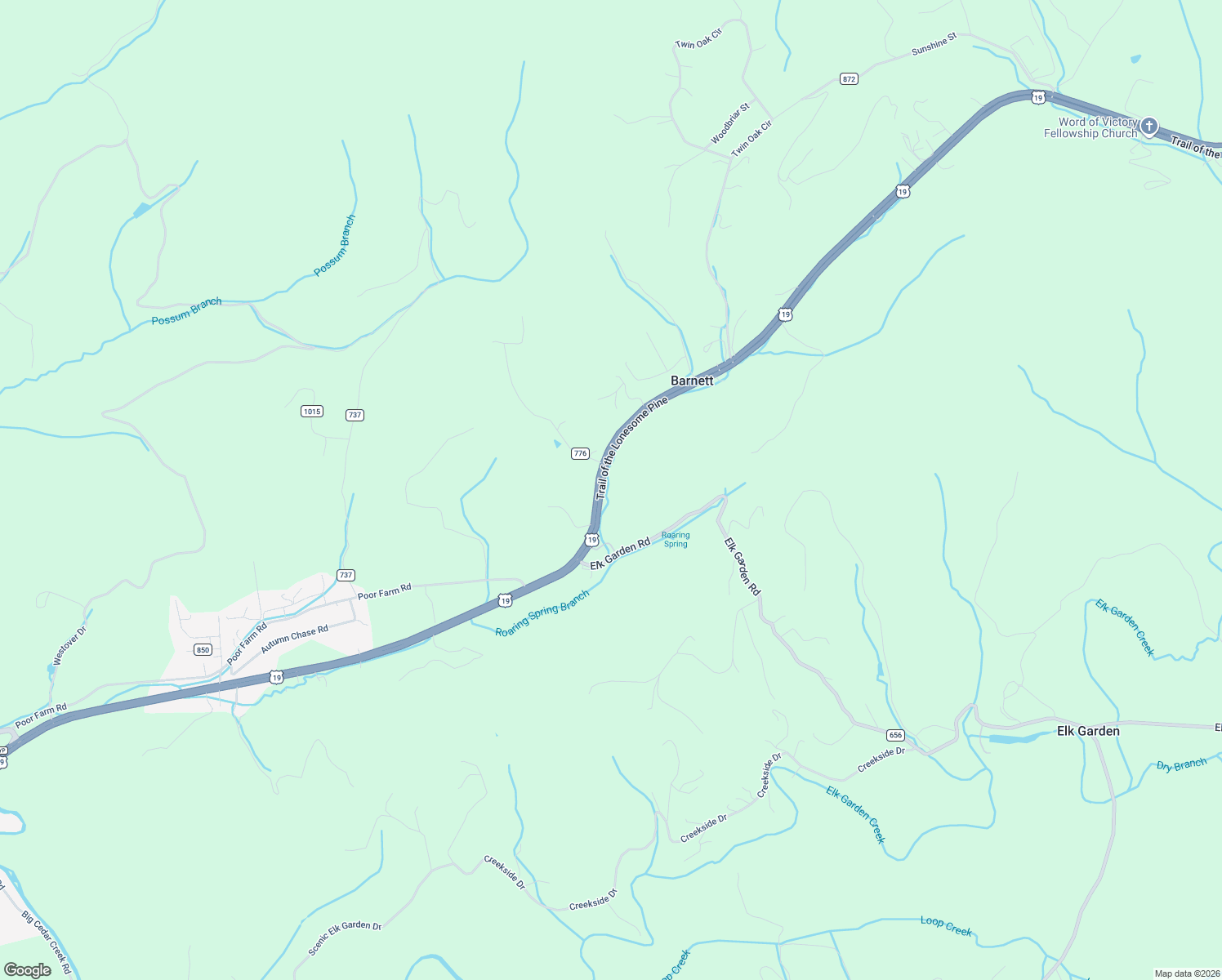 map of restaurants, bars, coffee shops, grocery stores, and more near 13210 U.S. 19 in Lebanon