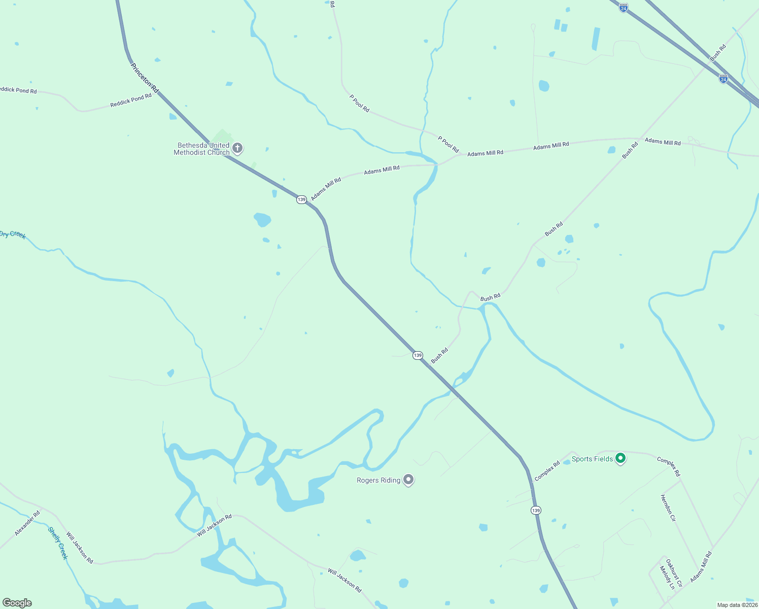 map of restaurants, bars, coffee shops, grocery stores, and more near 4500 Princeton Road in Cadiz