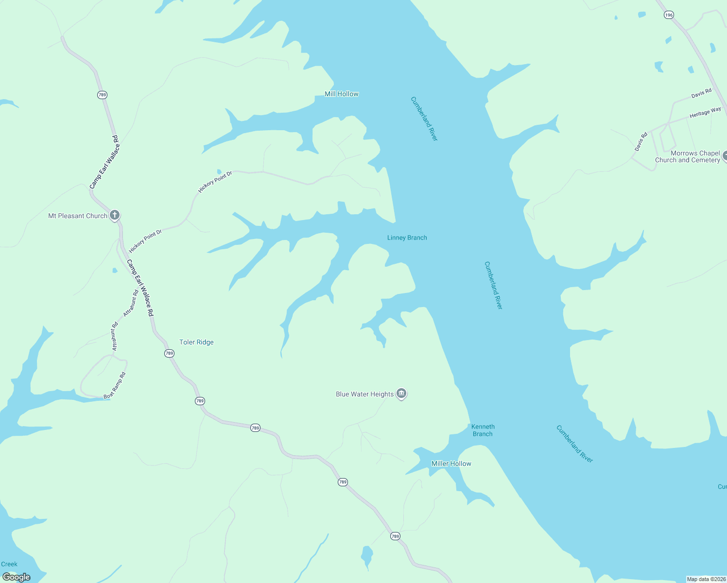 map of restaurants, bars, coffee shops, grocery stores, and more near 642 North Shore Drive in Monticello
